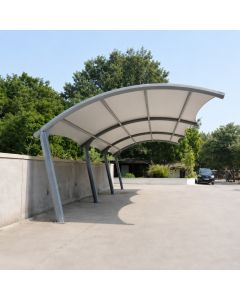 Curved Steel Car Parking Shade Canopy by Maimo Furniture - MAM2026280553