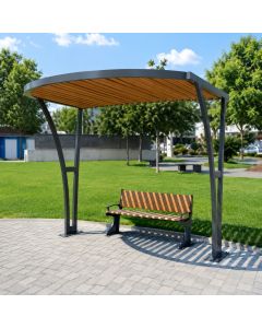 Modern Outdoor Park Shelter Bench by Maimo Furniture - MAM202611062