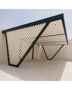 Modern Architectural Carport with Decorative Slat Panels by Maimo Furniture- MAM202611067
