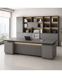 Ergonomic executive office desk with storage MAM23082025008