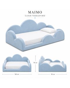 Modern Upholstered Kids Bed with Safety Rails Maimo Furniture MAM25082026001015