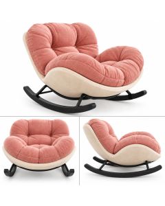 Luna Rocking Accent Chair | Upholstered Lounge Chair Cameroon- MAM07082026015