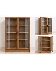 CrystalView Glass-Door Formica Storage Cupboard-MAM20261611