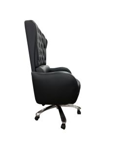 OFC- 1BB - 1 Dismantable FULL reclining Ergonomic Office Chair In Black Leather Finishing - MAM20221406002