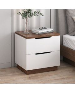 Classic Bedside Cupboard with 2 Drawers – Elegant Bedroom Storage  MAM221020250011
